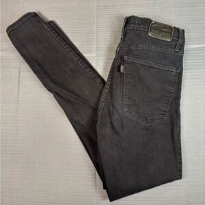 Levi’s Mile High Super Skinny Jeans – Black Distressed – W27 L30